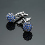 Crystal gold silver Cufflinks Shirt Cuff Links